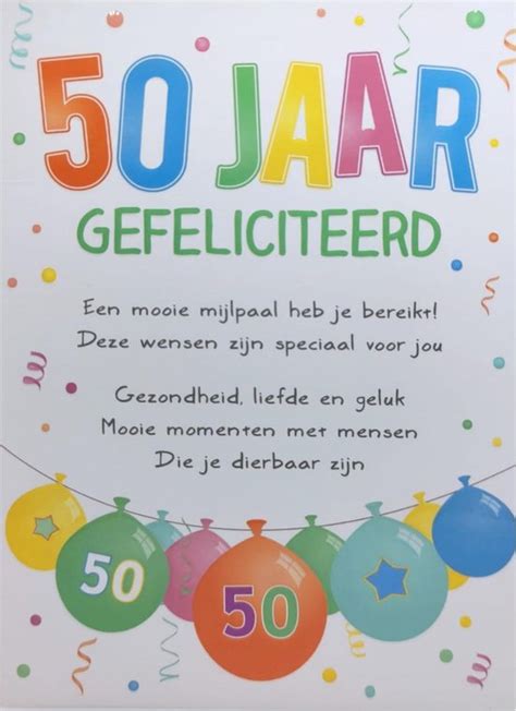 50 jaar tekst|50 Jaar